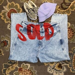 High Rise mom jeans cute and oversized